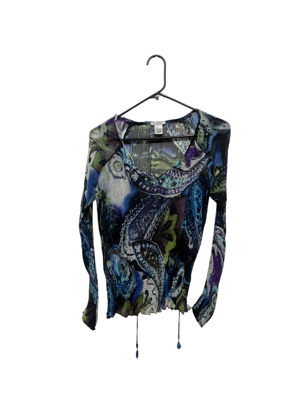 Cache pleated top
